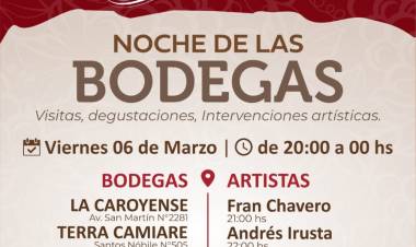 #COLONIACAROYA : Noche de las Bodegas en la Pre-Vendimia