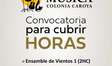 #COLONIACAROYA: Convocatoria para cubrir horas en la Escuela de Música