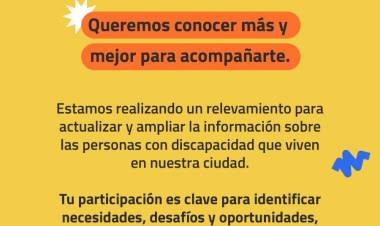 #JESUSMARIA : Cada respuesta cuenta: Jesús María impulsa un relevamiento sobre discapacidad 