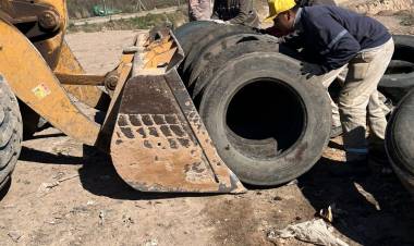 #COLONIACAROYA: Colonia Caroya ya recuperó 86 toneladas de neumáticos durante 2026