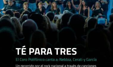 #JESUSMARIA: El Coro Municipal le pone voz a los clásicos del rock nacional
