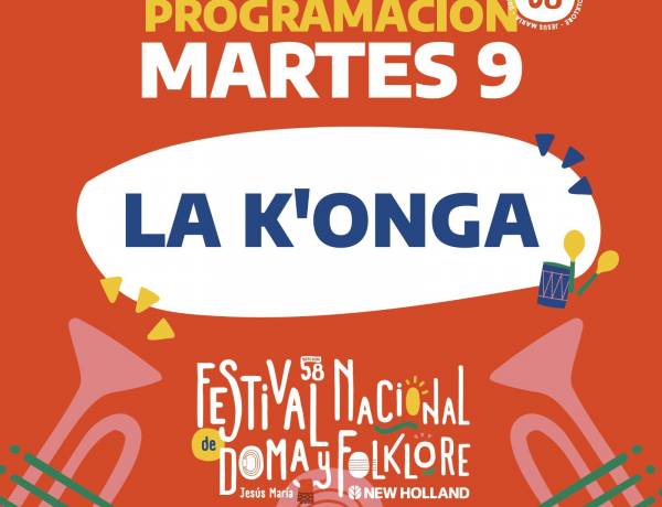 #JesusMaria : La Konga se suma a la Edición 58 del Festival de Doma y Folklore
