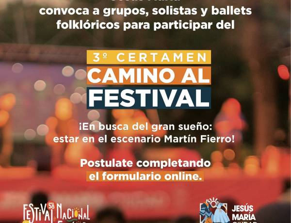 #JesusMaria : Se viene la tercera edición del Certamen "Camino al Festival"