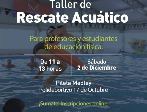 #JesusMaria : Junto a Bomberos Voluntarios, dictarán un nuevo taller de rescate acuático 