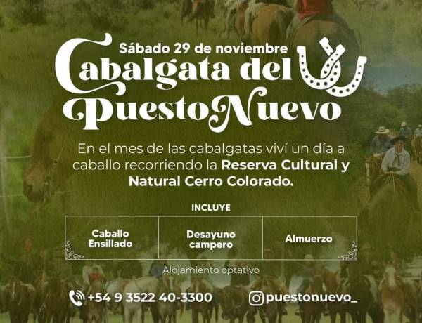 #CerroColorado: Cabalgata del Puesto Nuevo