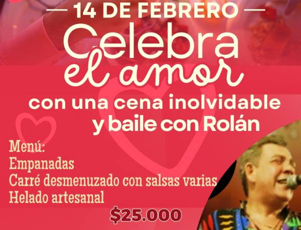 #PUERTOCAROYA: Celebrá San Valentín con una cena inolvidable y show en vivo con Rolán.