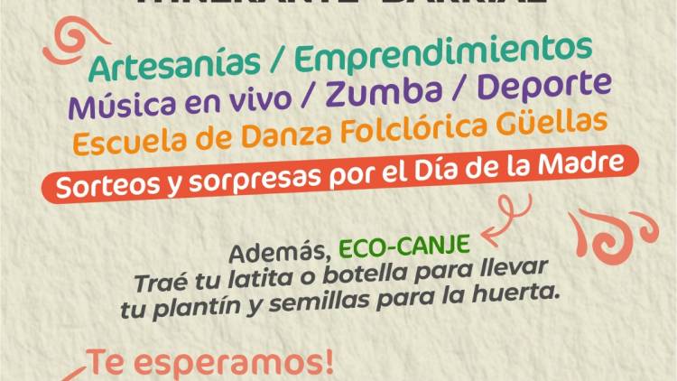 #COLONIACAROYA - Continúan las Ferias Itinerantes