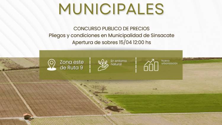 #SINSACATE: Venta de 6 Terrenos Municipales en Sinsacate