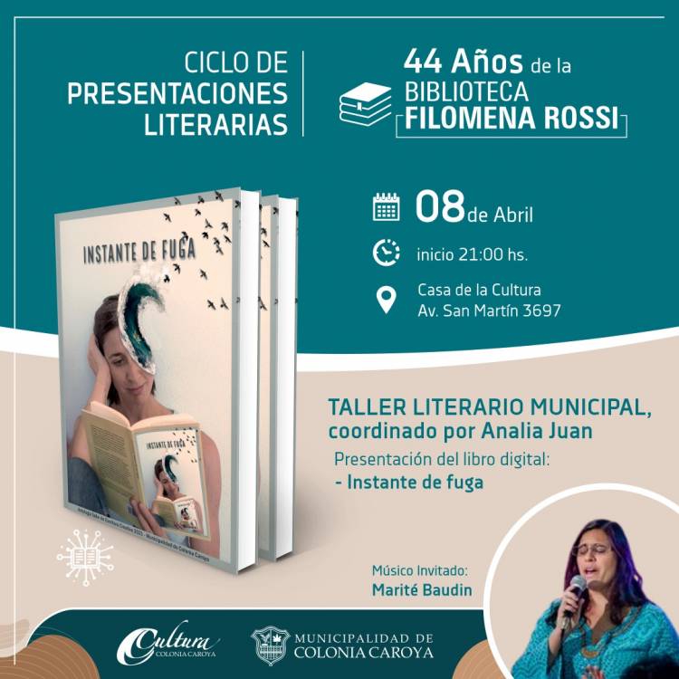 COLONIA CAROYA: CONTINÚA LA PRESENTACIÓN DE NUEVAS OBRAS LITERARIAS