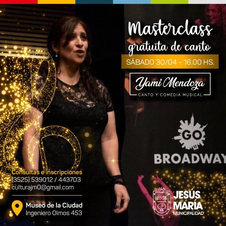 JESUS MARIA: MASTERCLASS GRATUITA DE CANTO