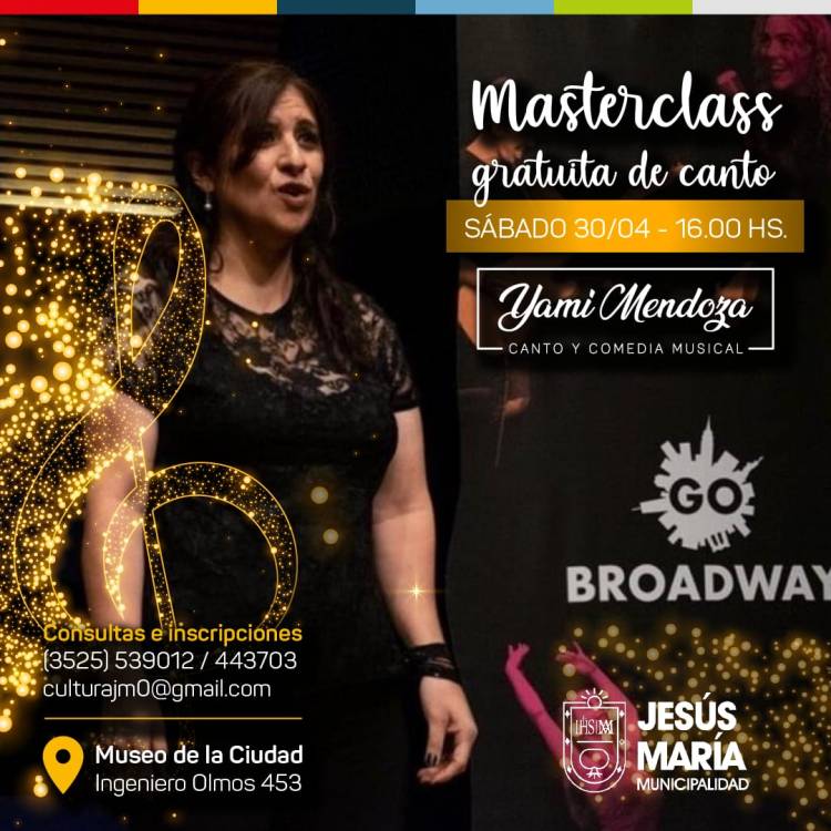 JESUS MARIA: MASTERCLASS GRATUITA DE CANTO 