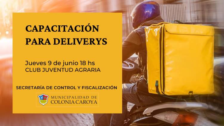 COLONIA CAROYA: HOY CAPACITARÁN A DELIVERIES