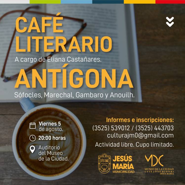 JESUS MARIA:  CAFE LITERARIO EN EL MUSEO DE LA CIUDAD 