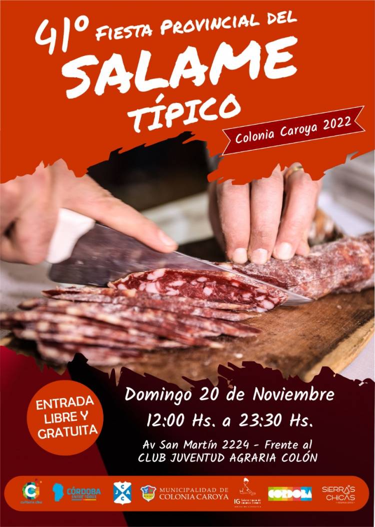 COLONIA CAROYA: ¡LA CIUDAD PREPARA LA FIESTA DEL SALAME!