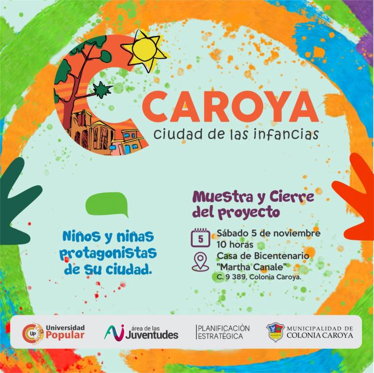 COLONIA CAROYA: Presentan los resultados de “Caroya, Ciudad de las Infancias”