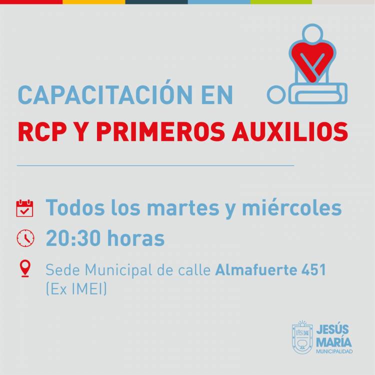 JESUS MARIA: ¡Podés salvar vidas! Sumate a las capacitaciones gratuitas de RCP