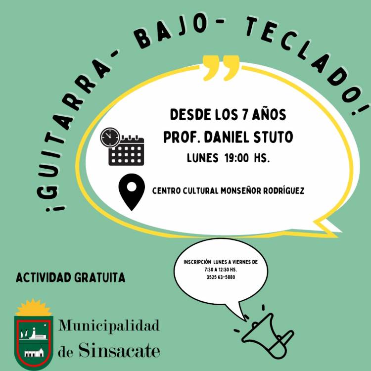 #Sinsacate : Suma dos nuevos talleres culturales