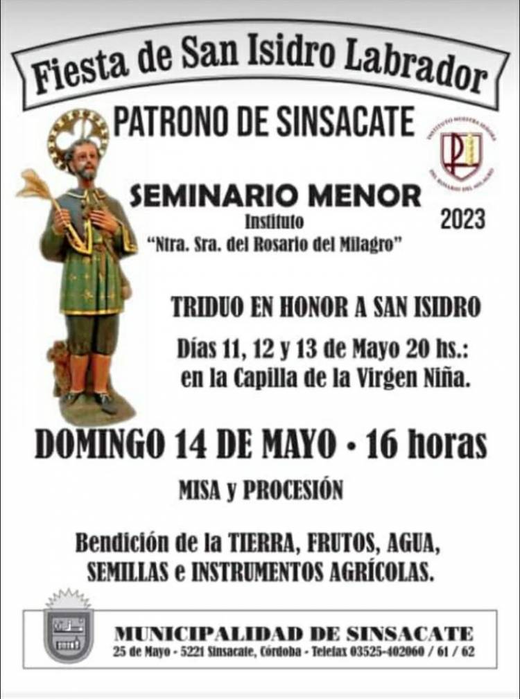 #Sinsacate : Fiesta Patronal  en honor a SAN ISIDRO LABRADOR