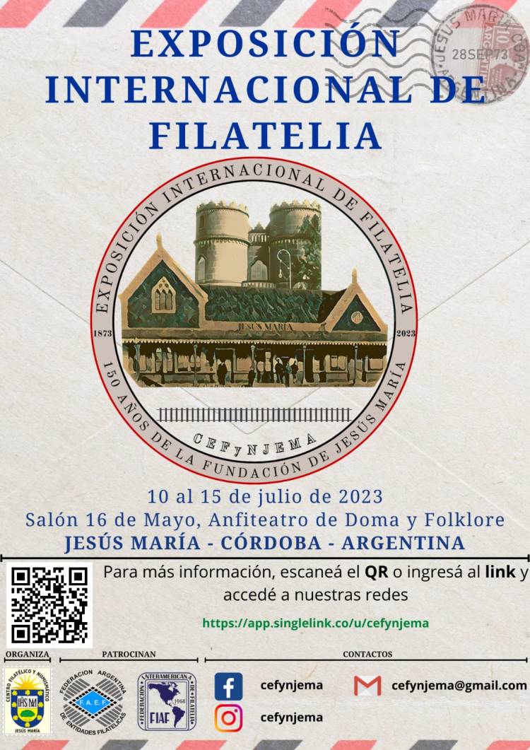 #JesusMaria : EXPOSICIÓN INTERNACIONAL DE FILATELIA