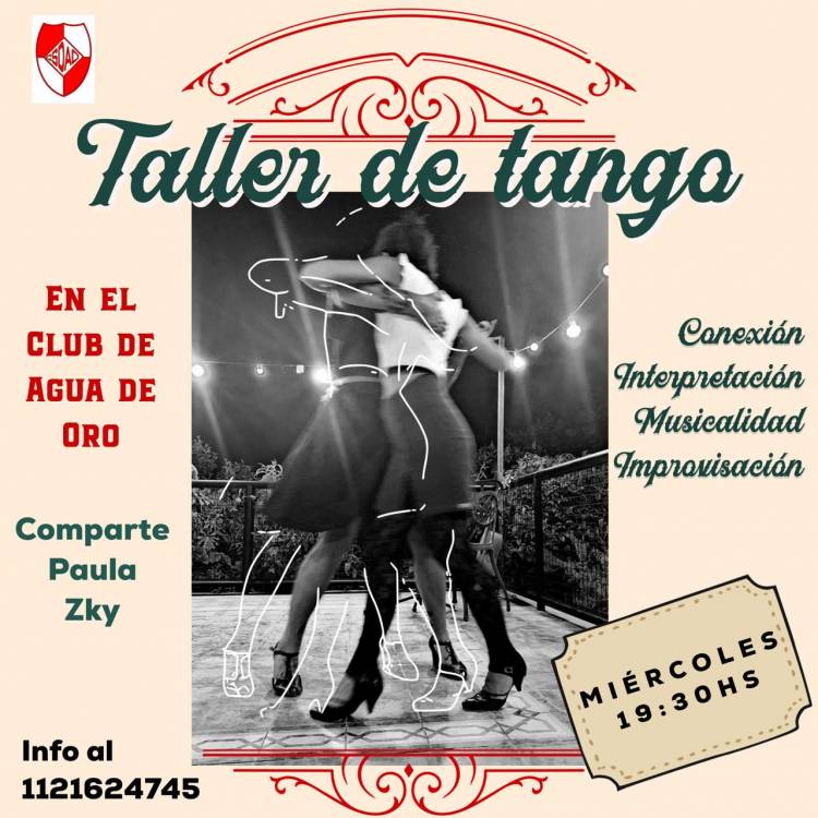 #SierrasChicas: Talleres de Tango en Agua de Oro y La Granja