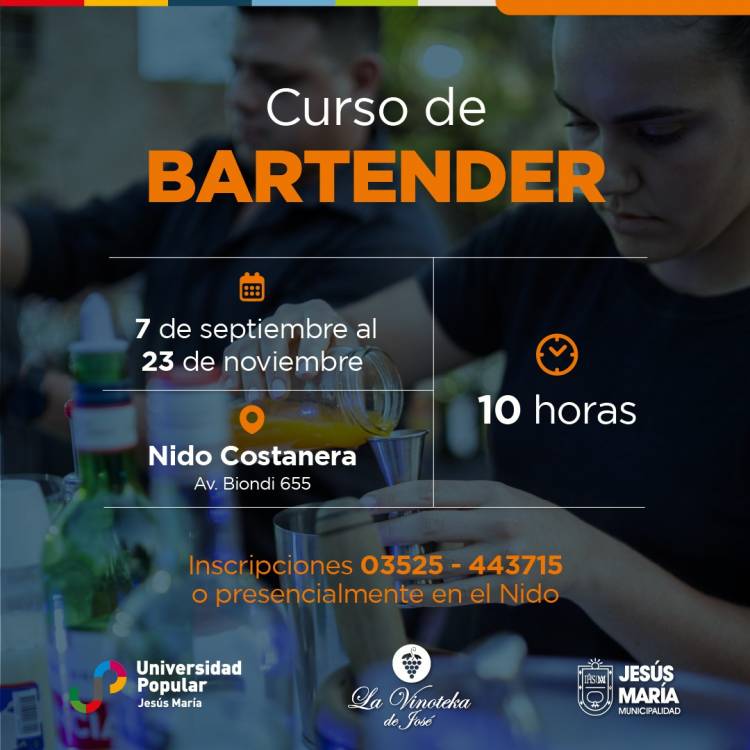 #JesusMaria : Nuevo curso de bartender