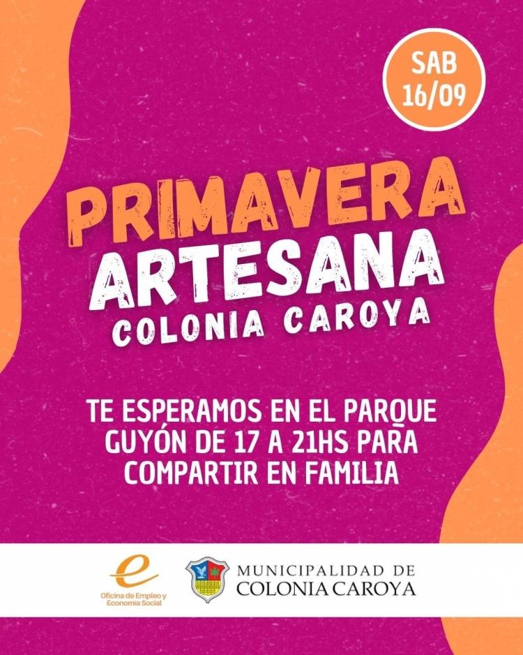 #ColoniaCaroya : “Primavera artesana” en el Parque de Guyón