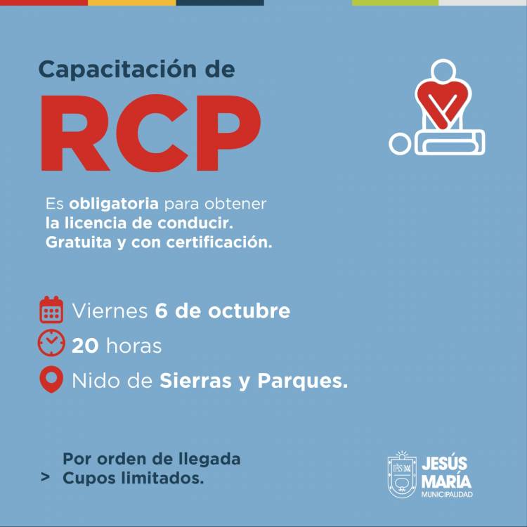 #JesusMaria : Curso de RCP en Barrio Sierras y Parques