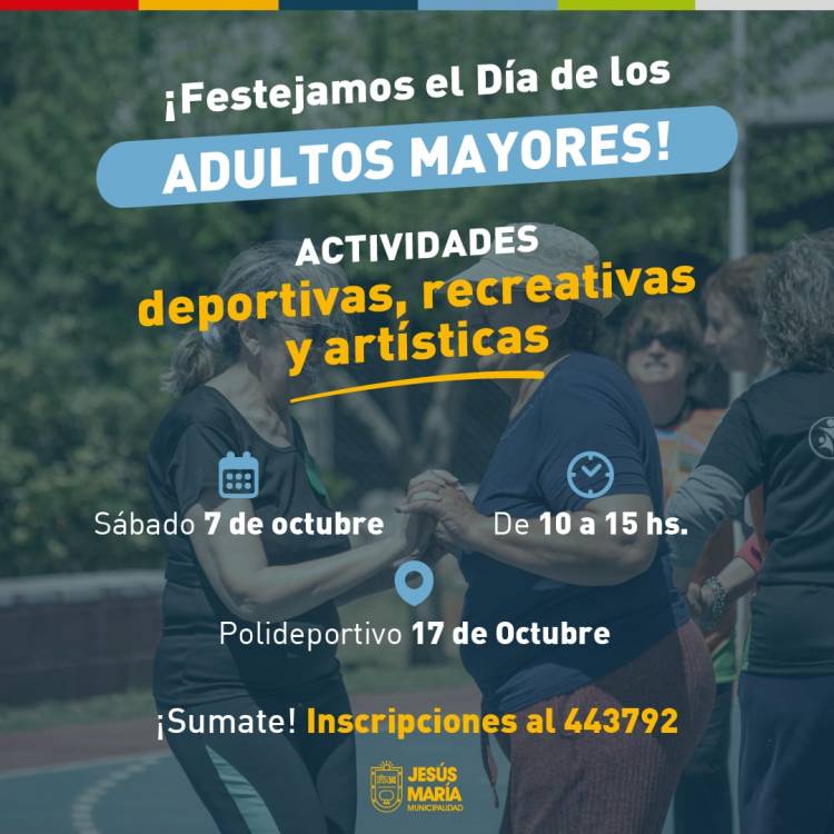 #JesusMaria : Día del Adulto Mayor con baile, juegos y arte en el Poli 17 de Octubre