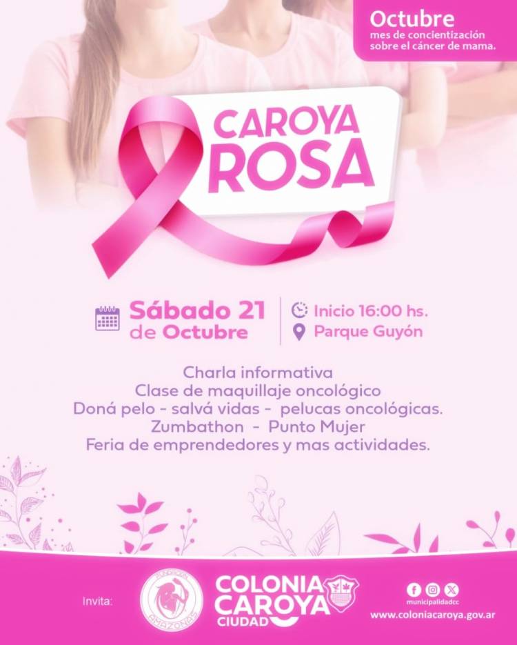 #ColoniaCaroya : OCTUBRE ES “CAROYA ROSA” 