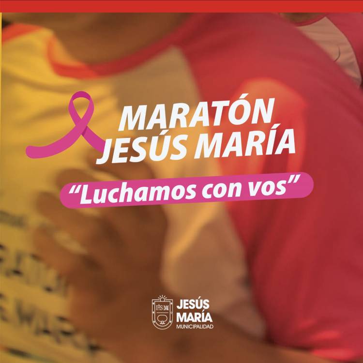 #JesusMaria : Maratón "Luchamos con Vos" para cerrar un mes de concientización
