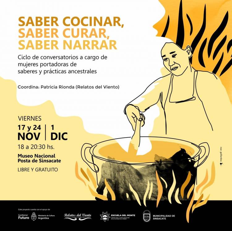 #Sinsacate : Ciclo de conversatorios "Saber cocinar. Saber curar. Saber narrar"