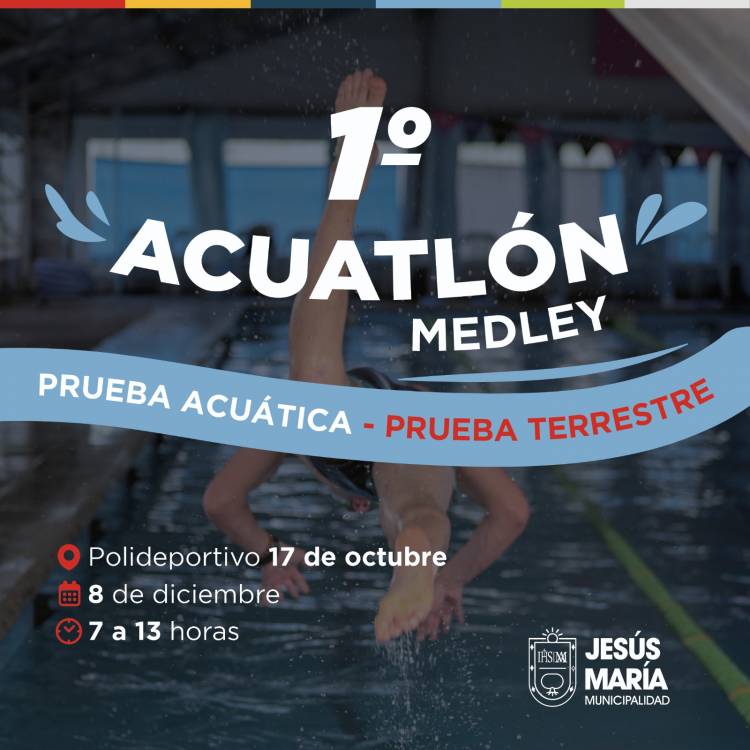 #JesusMaria : 1º Acuatlón en la pileta Medley