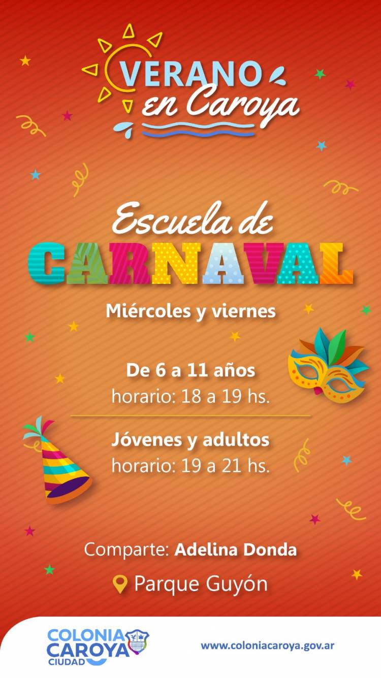 #ColoniaCaroya : La Municipalidad activa "¡Verano en Caroya!