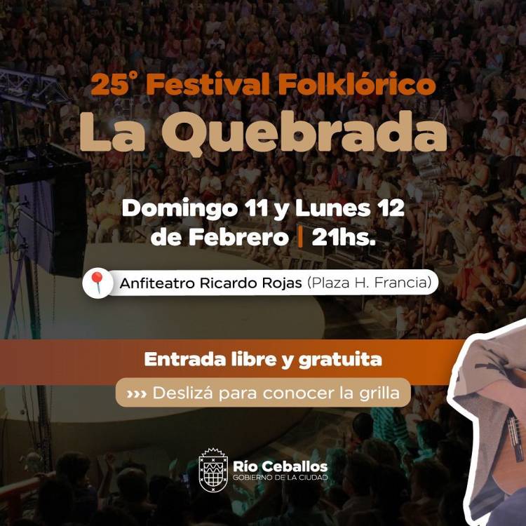 #RIOCEBALLOS :  Segunda jornada de Festival de la Quebrada