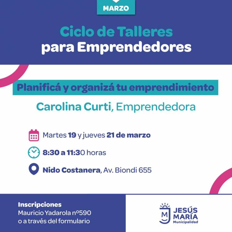 #JesusMaria: Capacitaciones gratuitas para emprendedores