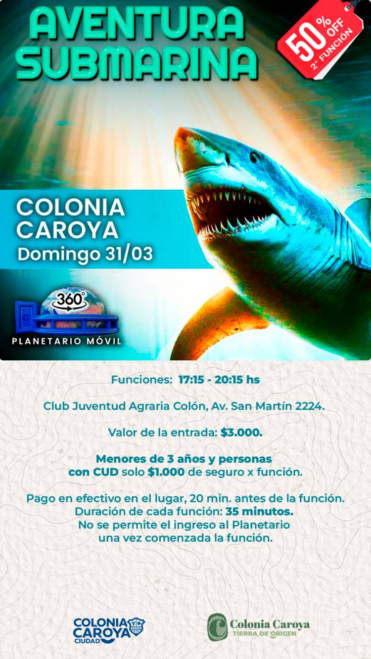 #ColoniaCaroya : Planetario Móvil en el Club Agraria