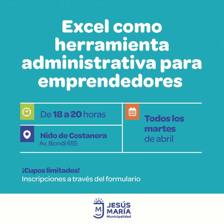 #JesusMaria : Taller de Excel para emprendedores