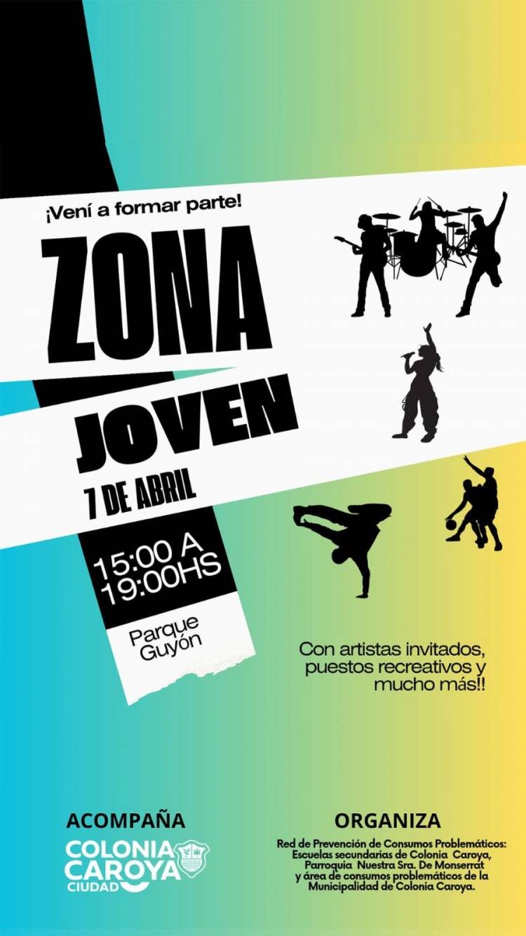 #ColoniaCaroya : Domingo de “Zona Joven” en el Parque Guyón