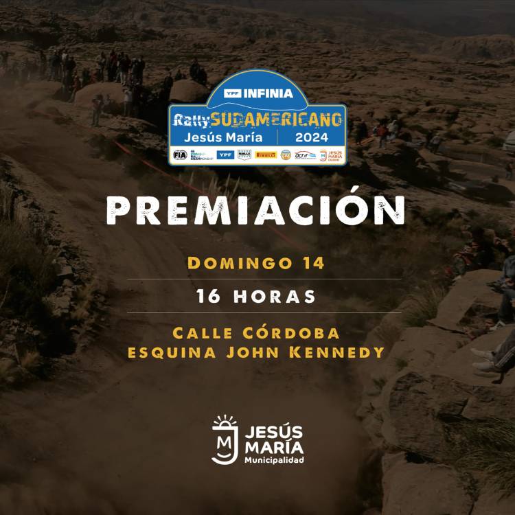 #JesusMaria : Cronograma de actividades para el fin de semana de Rally