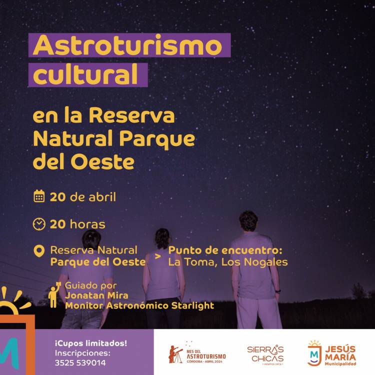 #JesusMaria : Actividades en el marco del Mes del Astroturismo