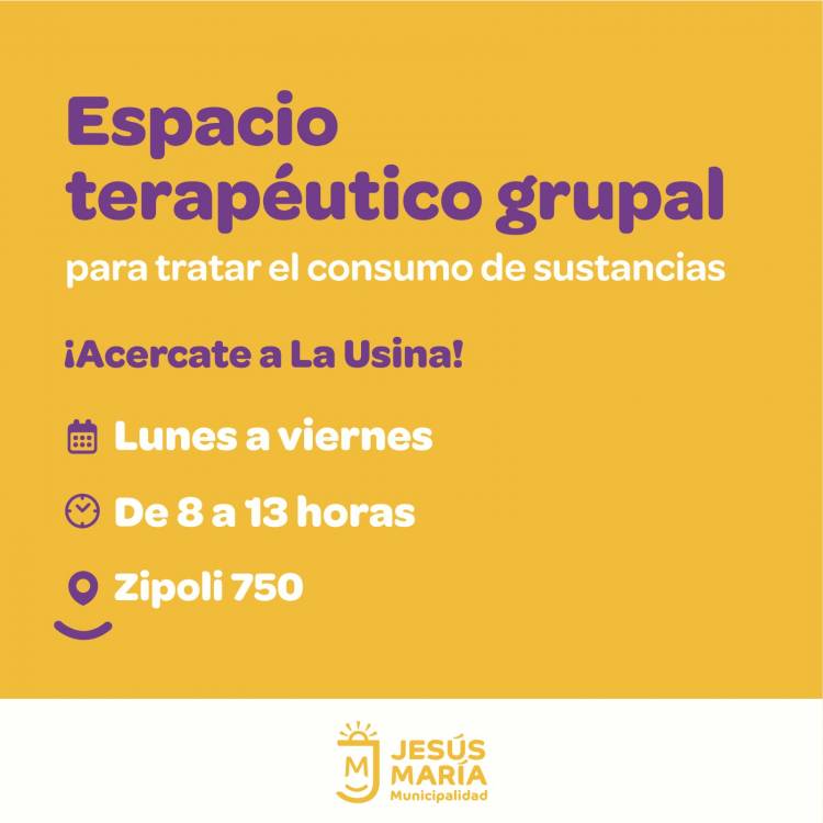 #JesusMaria : Nuevo espacio terapéutico para tratar el consumo de sustancias