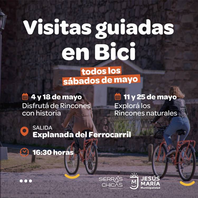 #JesusMaria : Visitas guiadas en bici por Jesús María en el mes del cicloturismo