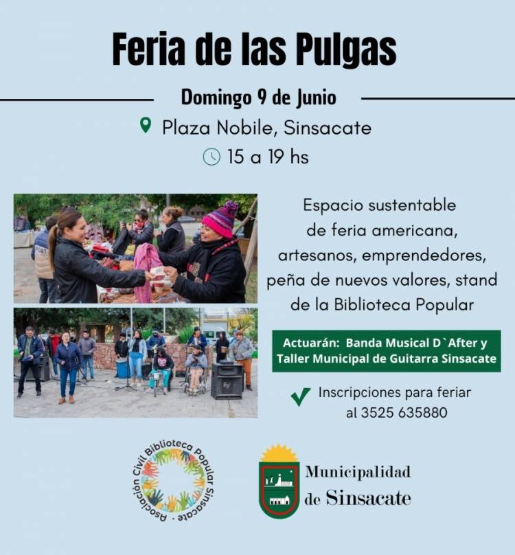 #Sinsacate : Llega la 4° Edición de la Feria de Pulgas
