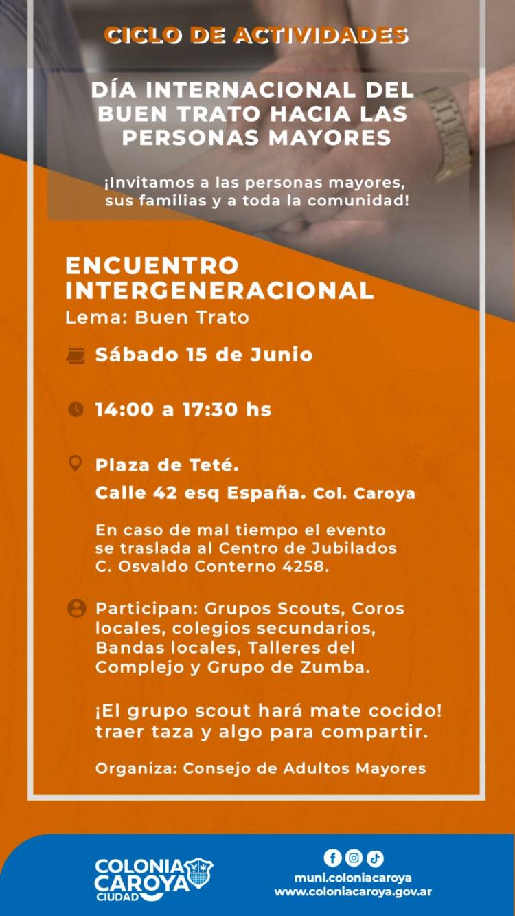 #ColoniaCaroya : ENCUENTRO INTERGENERACIONAL EN UNA FECHA ESPECIAL