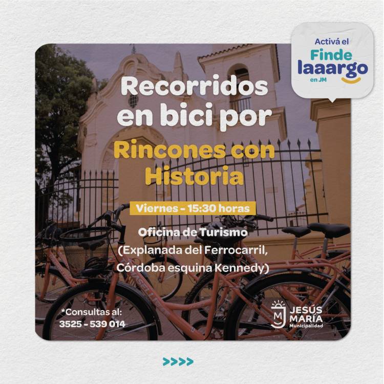 #JesusMaria : Agenda para el finde súper largo