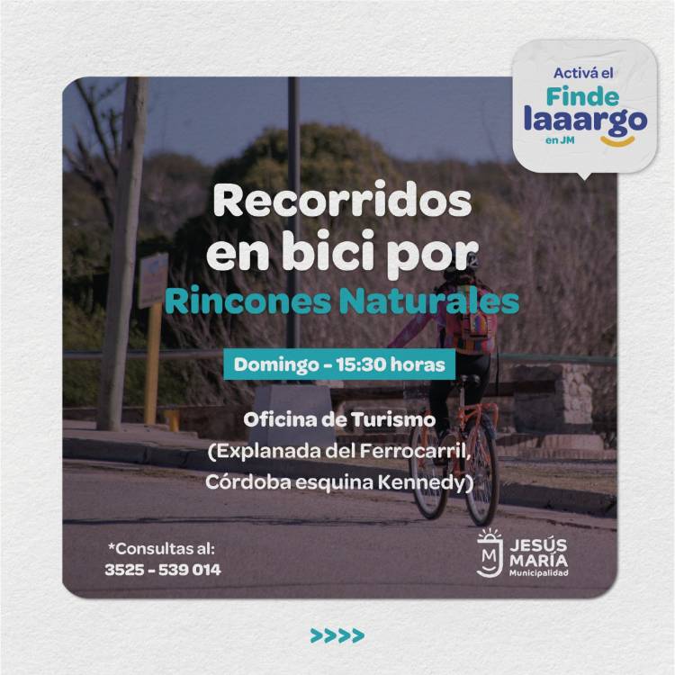 #JesusMaria : Agenda para el finde súper largo