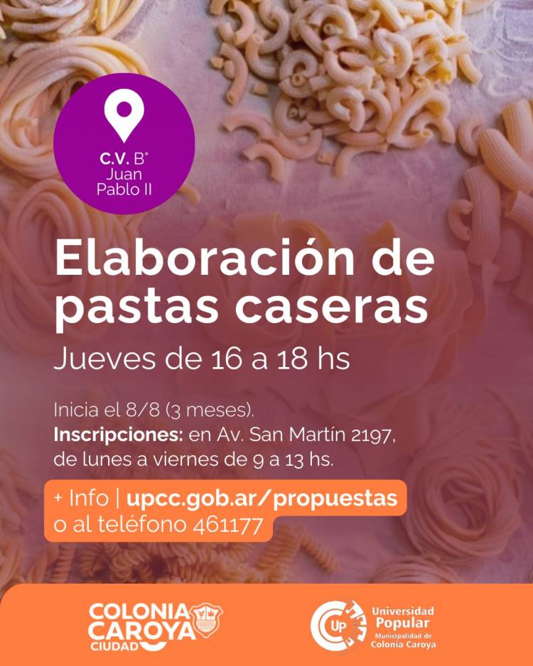 #ColoniaCaroya : Nuevos cursos gratuitos en los barrios
