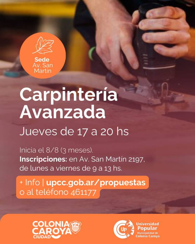 #ColoniaCaroya : Nuevos cursos gratuitos en los barrios