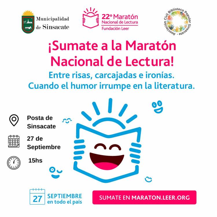 #Sinsacate : Se une a la 22da. Maratón Nacional de Lectura