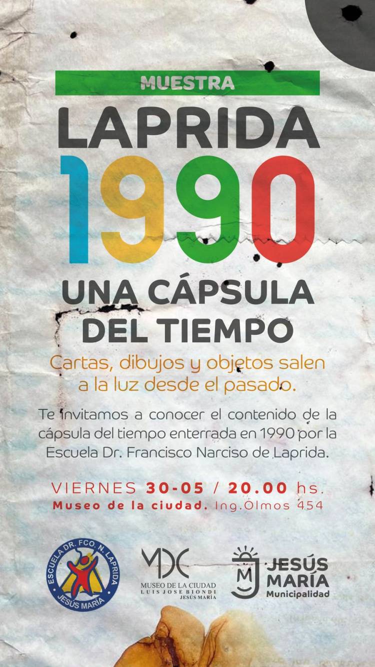 #JesúsMaría: abre una puerta al pasado: la Muni presenta la cápsula del tiempo de la Escuela Laprida